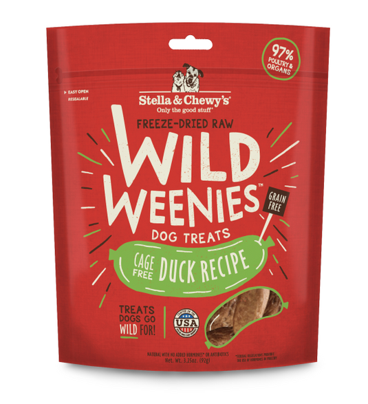 Stella & Chewy's Dog Treats Wild Weenies Duck & Turkey 3.25 oz