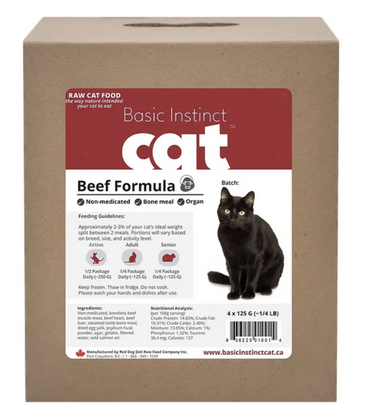 3P Basic Instinct Cat Beef Non-medicated