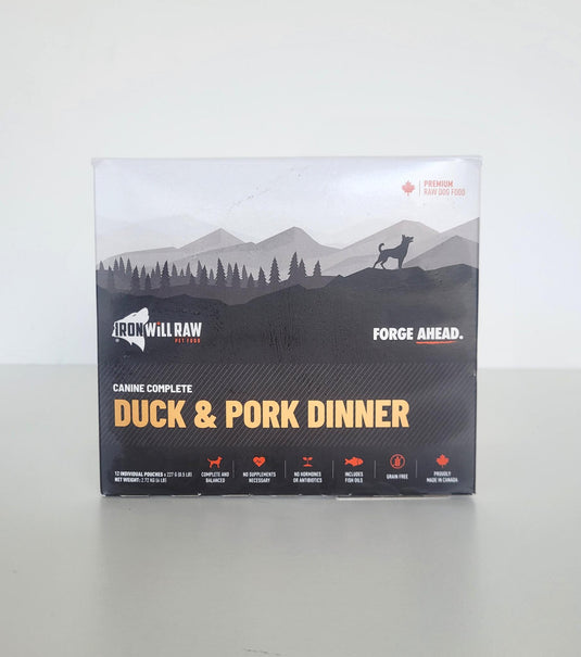 Iron Will Raw Canine Complete Duck & Pork Dinner