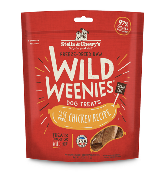 Stella & Chewy's Dog Treats Wild Weenies Chicken 3.25 oz