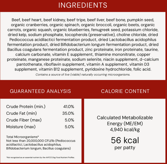 Stella & Chewy's Dog Freeze-Dried Super Beef Patties 14 oz