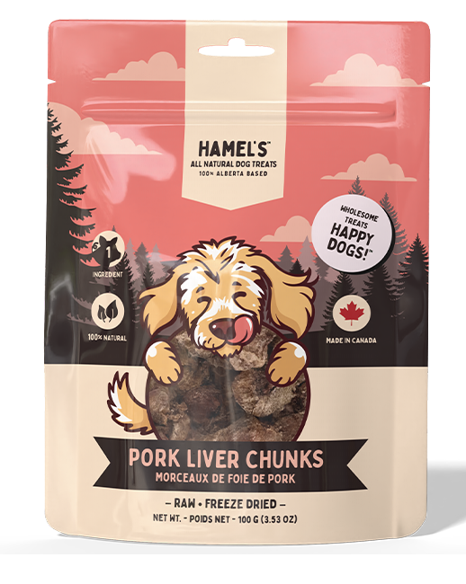 Hamel's Freeze-Dried Pork Liver Chunks 100g - Discover Dogs
