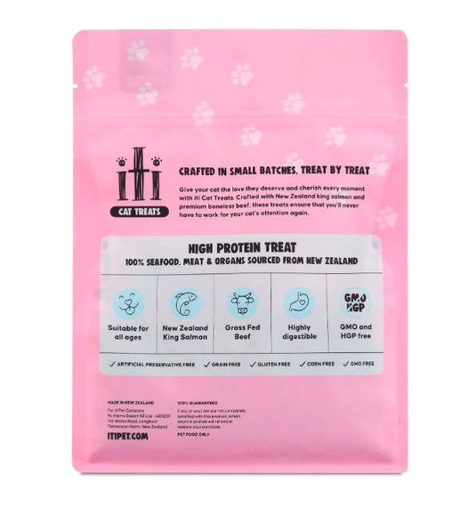 Iti Cat King Salmon & Beef Jerky 100g