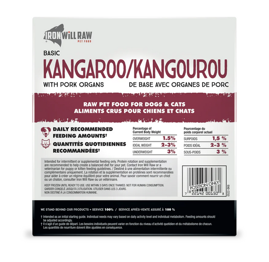 Iron Will Raw Basic Kangaroo 6lb