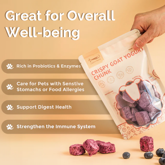 Loopy Paws Crispy Goat Yogurt Chunk Blueberry 30g