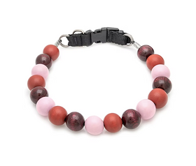 Furrybeads Collar 49 - Cranberry Craze