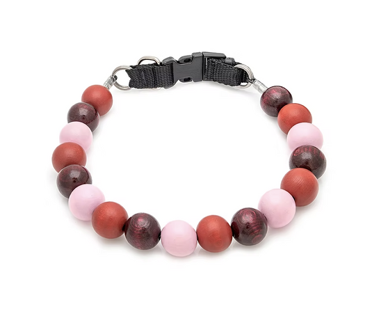 Furrybeads Collar 49 - Cranberry Craze