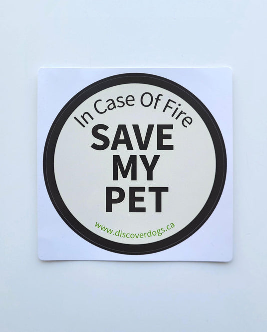 Save My Pet Vinyl Sticker
