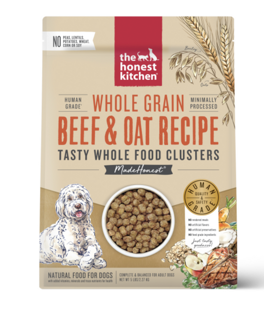 Honest Kitchen Whole Grain Clusters Beef and Oat