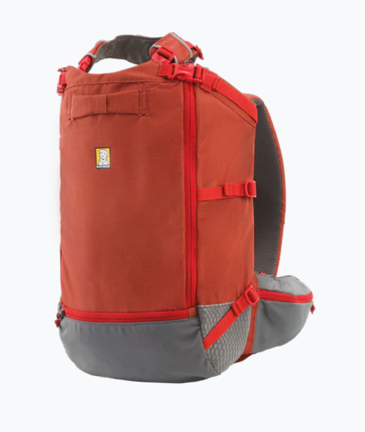Load image into Gallery viewer, Ruffwear Hitch Hiker Dog Backpack Carrier Red Clay
