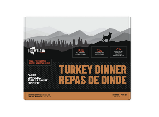 Iron Will Raw Canine Complete Turkey Single Protein 6lb