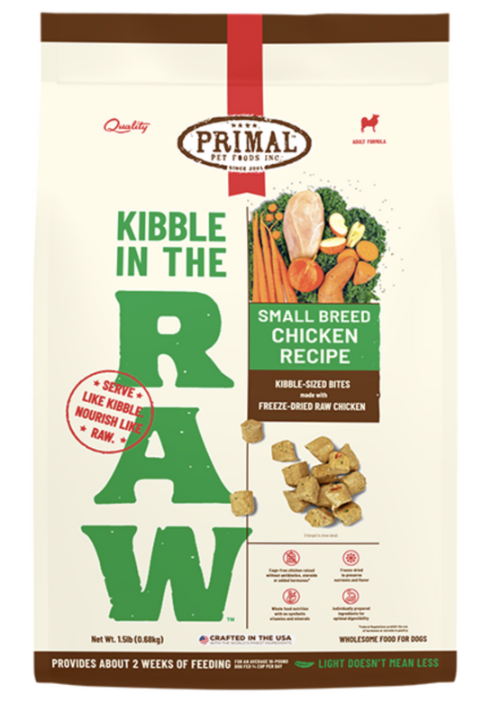 Primal Dog Kibble in the Raw Small Breed Chicken