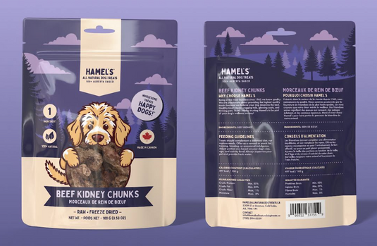 Hamel's Freeze-Dried Beef Kidney Chunks 100g