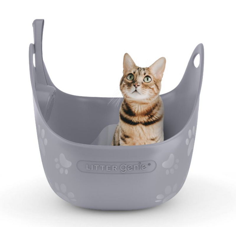 Load image into Gallery viewer, Litter Genie Cat Litter Box With Scoop Grey
