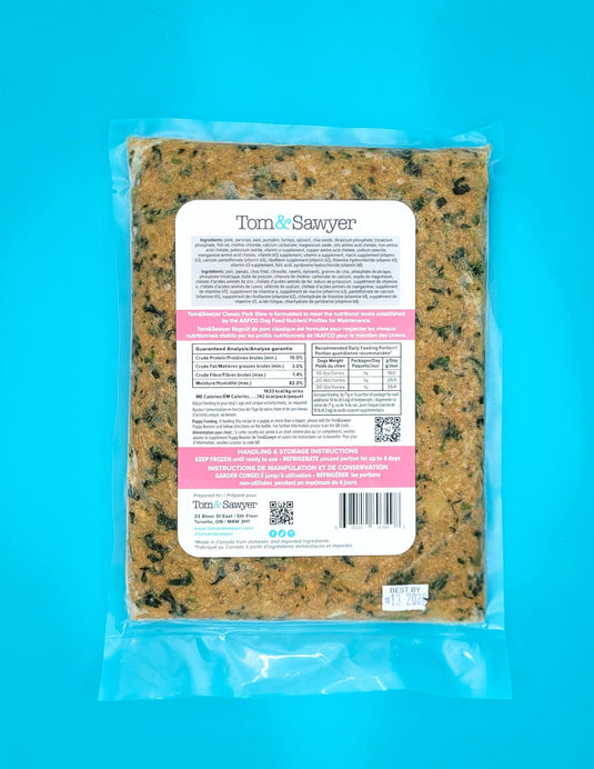 Tom & Sawyer Dog Gently Cooked Classic Pork Stew 454g