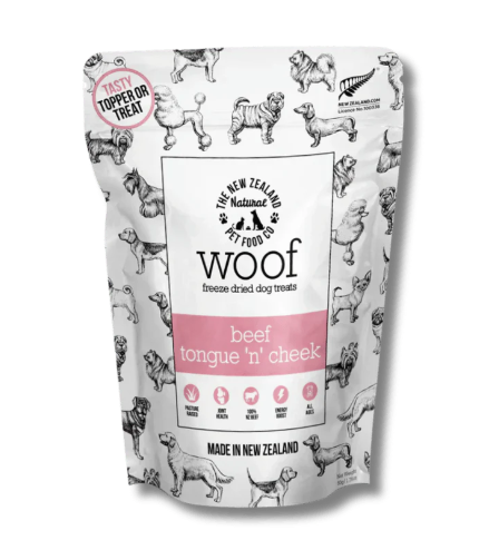 NZ Natural Woof Freeze-dried Beef Tongue 'n' Cheek 50g