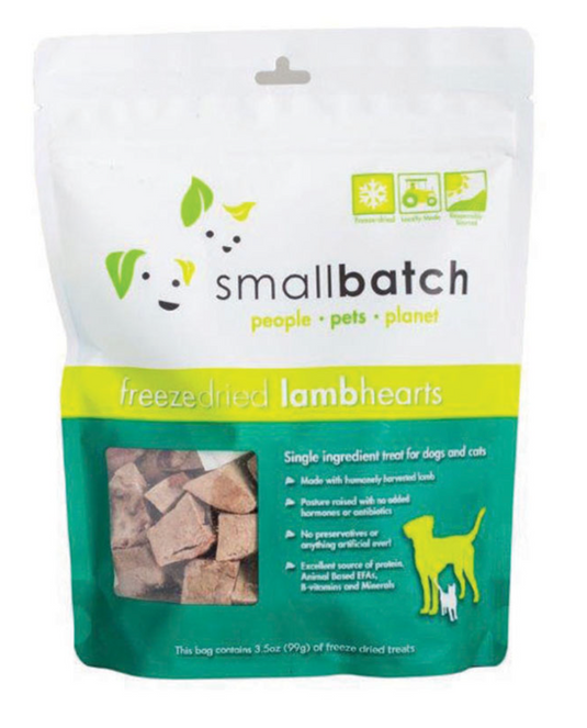 Smallbatch Freeze-dried Lamb Hearts 3.5oz