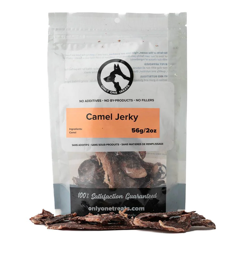 Load image into Gallery viewer, Only One Treats Camel Jerky 56g
