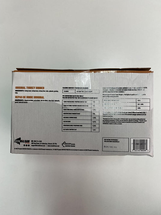 Iron Will Raw Original Turkey 12lb