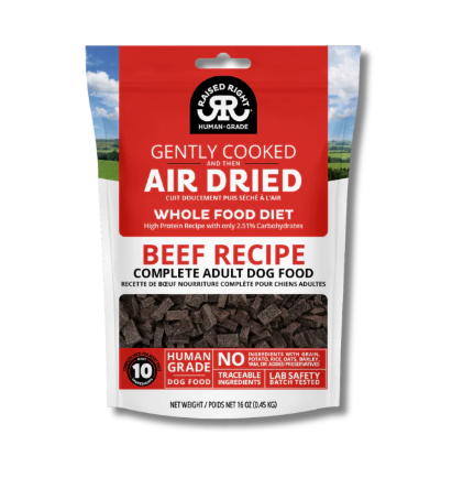Raised Right Dog Air-Dried Beef 16oz