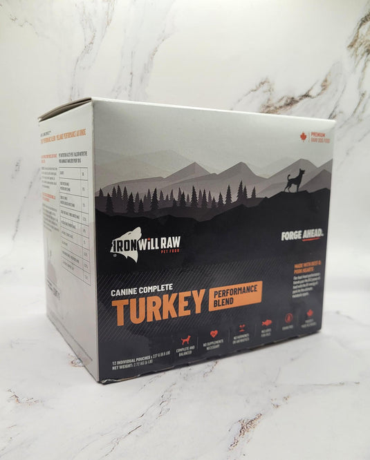 Iron Will Raw Canine Complete Turkey  Performance Blend