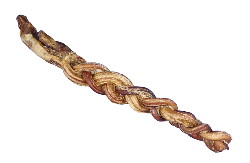 Load image into Gallery viewer, Only One Treats 8-11&quot; Braided Lamb Pizzle Stick

