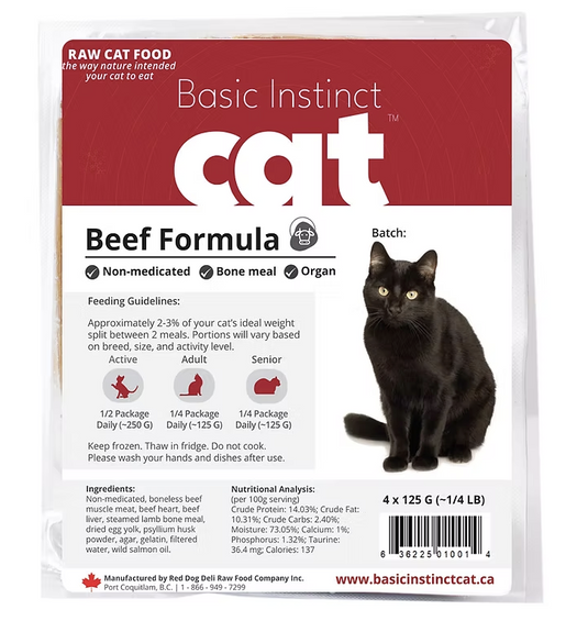 3P Basic Instinct Cat Beef Non-medicated
