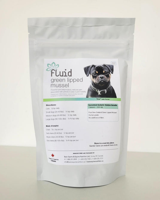 Fluid Green Lipped Mussel 250g - Discover Dogs