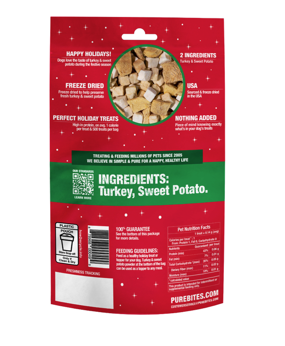 Load image into Gallery viewer, Pure Bites Holiday Turkey &amp; Sweet Potato 71g
