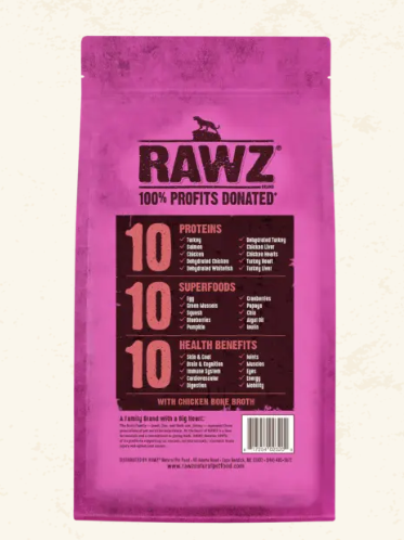 Rawz Cat 10+ Essentials Turkey, Salmon & Dehydrated Whitefish Cat Food Recipe 1.59kg