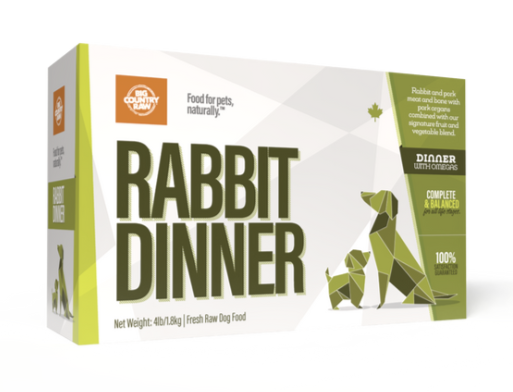 Load image into Gallery viewer, Big Country Raw Rabbit Dinner 4lb
