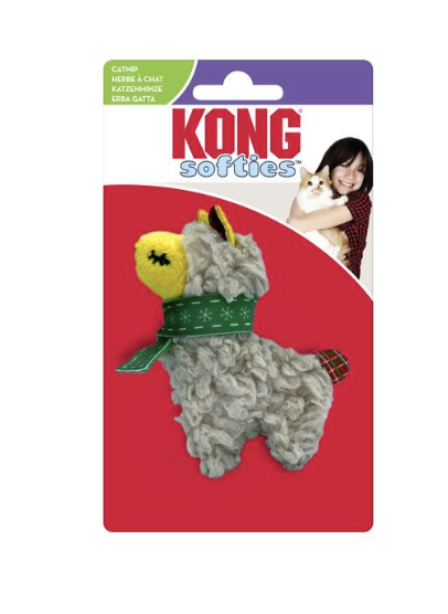 Load image into Gallery viewer, Kong Holiday Cat Scrattle Llama
