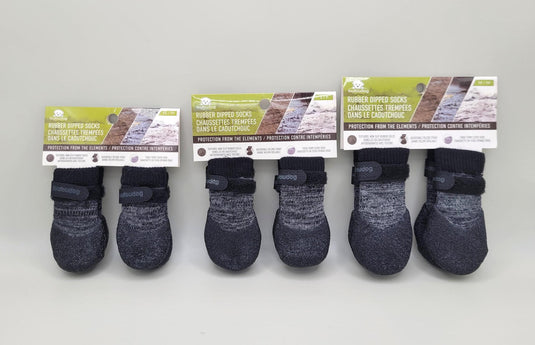 Foufou Heritage Rubber Dipped Socks Black
