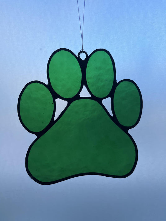 Stained Glass Paw Print