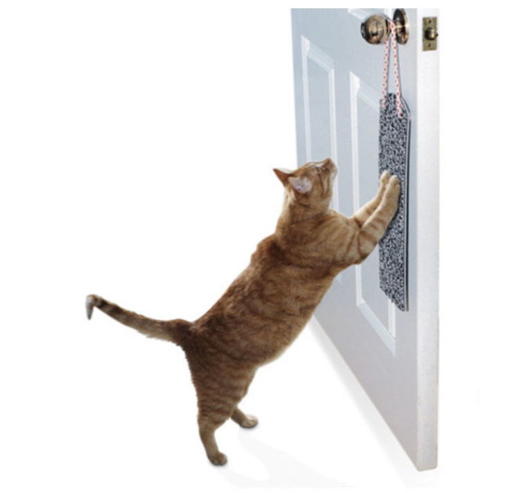 Load image into Gallery viewer, Omega Paw Door Hanging Cat Scratch Pad
