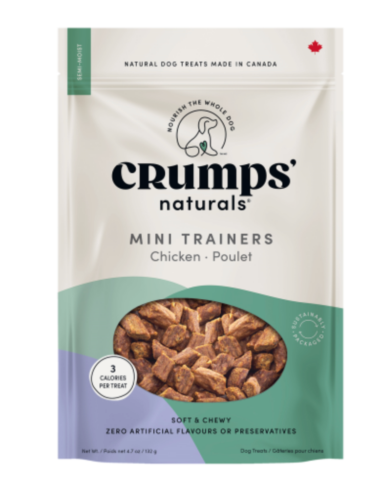 Load image into Gallery viewer, Crumps&#39; Naturals Dog Mini Trainers Semi-Moist Chicken 132g
