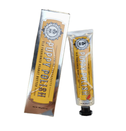 Wag & Bright Puppy Polish Natural Canine Toothpaste Old Fashioned Peanut Butter