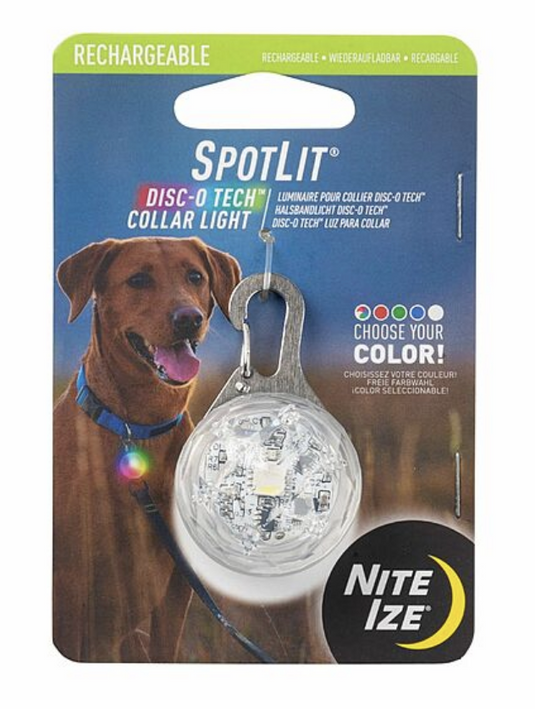 Nite Ize SpotLit Rechargeable Collar Light Jewel