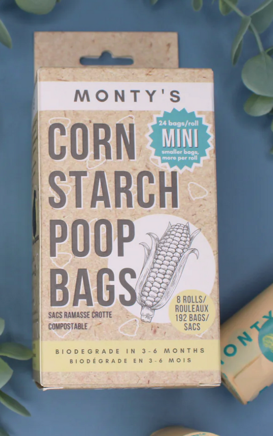 Monty's Compostable Corn Starch Poop Bags – Discover Dogs