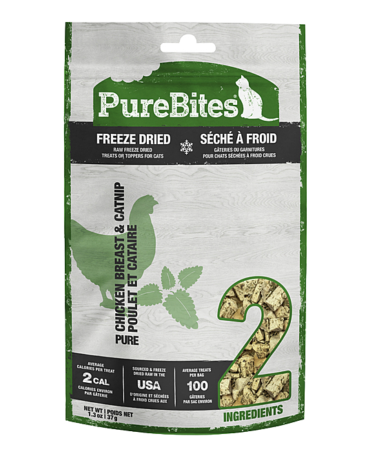 Load image into Gallery viewer, Pure Bites Freeze-Dried Chicken &amp; Catnip 37g

