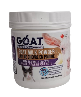 Happy Days Goat Milk Powder w/ Taurine for Cats