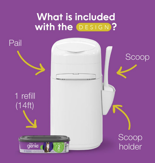Litter Genie Cat Litter Disposal System w/ Standard Refill