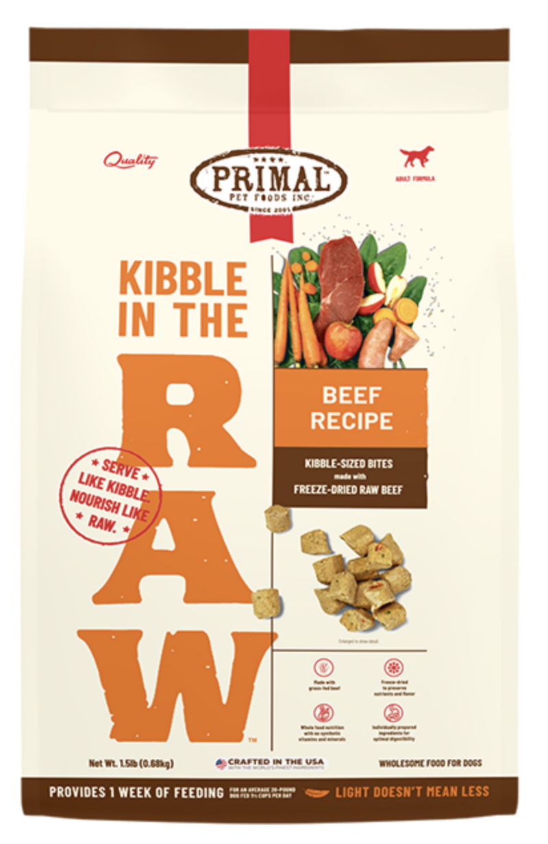 Load image into Gallery viewer, Primal Dog Kibble in the Raw Beef
