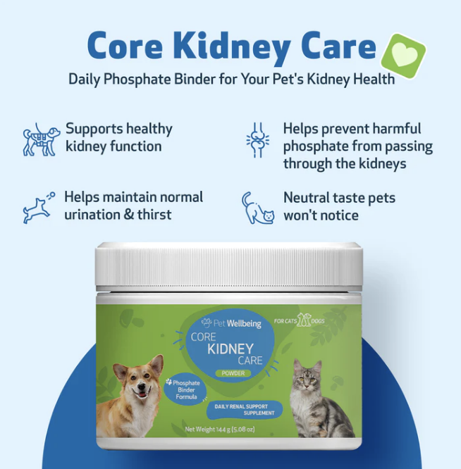 Load image into Gallery viewer, PW Core Kidney Care - Daily Phosphate Binder for Cats &amp; Dogs 144g
