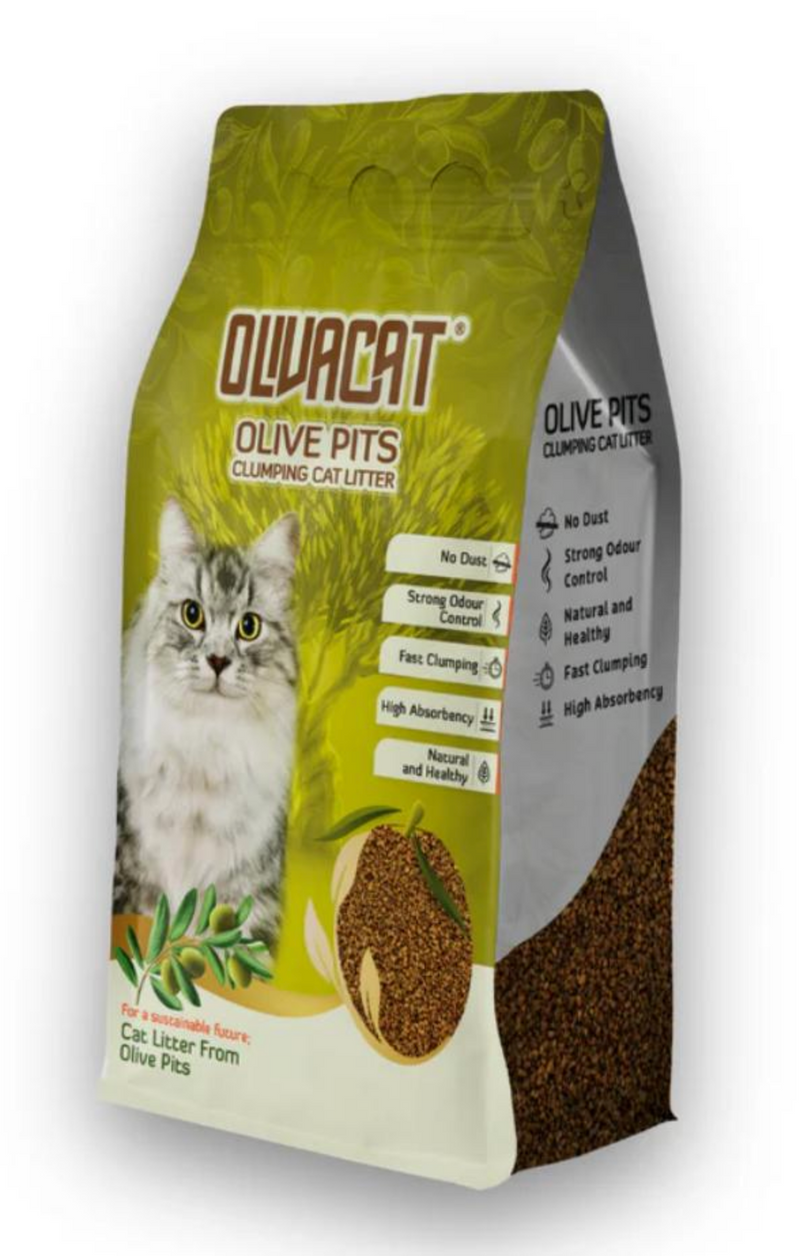 Load image into Gallery viewer, OLIVACAT Natural Olive Pit Litter 6kg
