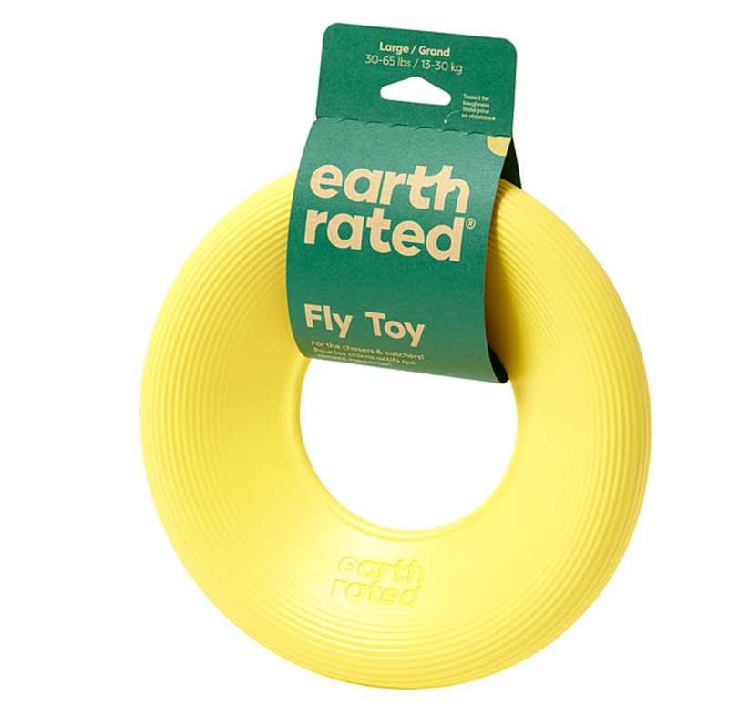 Load image into Gallery viewer, Earth Rated TPE Flyer Toy Yellow

