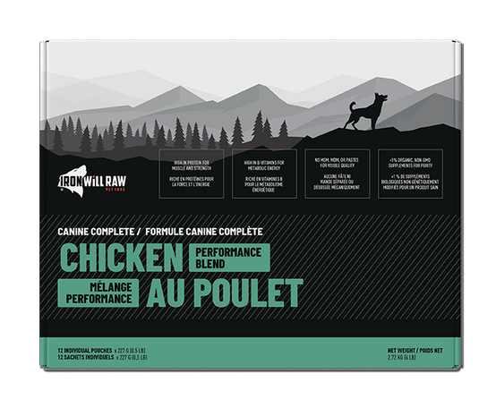 Iron Will Raw Canine Complete Chicken Performance Blend 6lb
