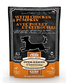 Oven-Baked Tradition Dog GF Treat Chicken & Pumpkin 8 oz