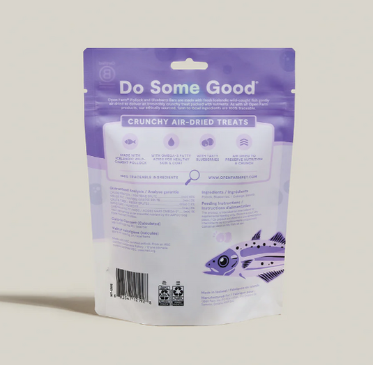 Open Farm Air-Dried Pollock & Blueberry Bars 4.1oz