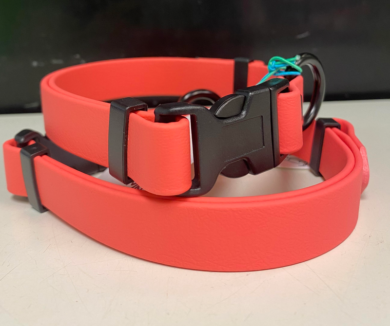 Load image into Gallery viewer, Dog People Biothane Basics Collar 3/4&#39;&#39; Coral

